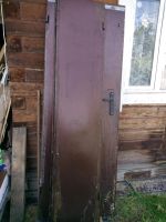 Лот: 20548892. Фото: 2. Дверь металлическая двухстворчатая. Двери, окна, фурнитура