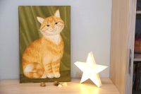 Лот: 15762344. Фото: 2. картина "Рыжий кот" холст, масло... Картины, панно