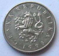 Лот: 9434926. Фото: 2. Чехия - 1 koruna 1993. Монеты