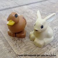 Лот: 12802073. Фото: 2. Коричневая уточка - фигурка, совместимая... Игрушки