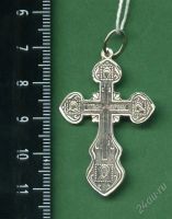 Лот: 2525305. Фото: 2. 1(№2089) крест серебро 925прб... Ювелирные изделия, бижутерия, часы