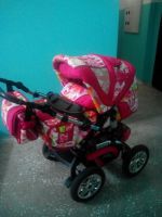 Лот: 11185838. Фото: 2. Детская коляска для девочки трансформер... Детский транспорт