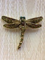Лот: 11608226. Фото: 3. Брошь Стрекоза в винтажном стиле. Красноярск