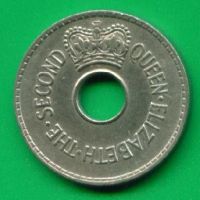 Лот: 8759068. Фото: 2. Фиджи 1 пенни 1954 Елизавета 2... Монеты