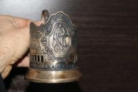 Лот: 19933095. Фото: 3. Подстаканник мельхиор Воин-освободитель... Коллекционирование, моделизм