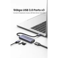 Лот: 21438330. Фото: 4. USB-хаб UGREEN USB-C to 3x USB... Красноярск