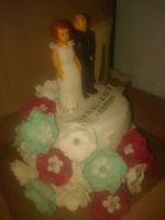 Лот: 9526615. Фото: 2. Торт Свадебные. Кондитерские изделия, конфеты