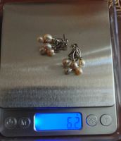 Лот: 25429798. Фото: 3. Серьги из серебра с жемчугом 925. Красноярск