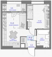 Лот: 21589943. Фото: 2. квартира. Продажа