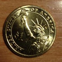 Лот: 3398799. Фото: 2. 1 доллар, США, 2007, 2-й президент. Монеты