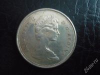 Лот: 663446. Фото: 2. 25центов канада серебро (рысь). Монеты