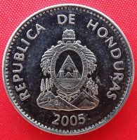 Лот: 4713581. Фото: 2. (№3572) 50 сентаво 2005 (Гондурас... Монеты