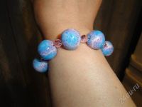 Лот: 298299. Фото: 2. Изделия из полимерной глины браслет... Ювелирные изделия, бижутерия, часы