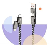 Лот: 22142803. Фото: 2. Кабель KINGYOU 4in1 USB-A/C->USB-C... Аксессуары