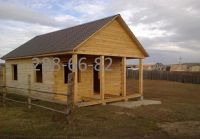 Лот: 10864170. Фото: 2. Дом 6х6 из бруса 150х150 с террасой... Срубы и конструкции