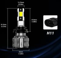 Лот: 25225374. Фото: 2. Лампы Novsight N72 H9 6500К LED. Автозапчасти