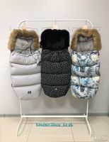 Лот: 12782564. Фото: 4. Зимний конверт с опушкой, в коляску...
