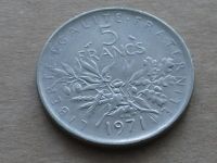 Лот: 8584843. Фото: 7. Монета 5 франк пять Франция 1971...