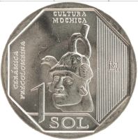Лот: 24954860. Фото: 2. Перу 1 соль 2024 года 2-я монета... Монеты