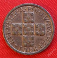 Лот: 1588518. Фото: 2. (№678) 10 сентаво 1964 (Португалия... Монеты