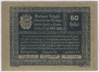 Лот: 1421955. Фото: 2. Австрия. Нотгельд. 60 геллер 1920г... Банкноты