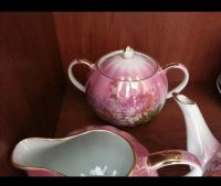 Лот: 15673906. Фото: 3. Чайный сервиз "Розовая хризантема... Домашний быт