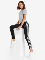 Лот: 22452970. Фото: 3. Легинсы для девочек adidas 3-Stripes... Одежда, обувь, галантерея