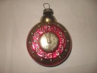 Лот: 15265179. Фото: 3. Ёлочная игрушка Часы советские. Сувениры, подарки