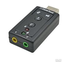 Лот: 9672717. Фото: 4. Внешняя USB звуковая карта с кнопками... Красноярск