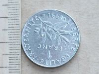 Лот: 8575327. Фото: 3. Монета 1 франк один Франция 1991... Коллекционирование, моделизм