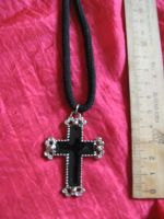 Лот: 21115917. Фото: 2. подвеска колье крест с эмалью... Ювелирные изделия, бижутерия, часы