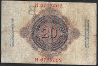 Лот: 9193676. Фото: 2. 20 марок 1910 г. Банкноты