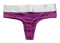 Лот: 6529706. Фото: 2. Трусы стринги Calvin Klein Фиолетовые. Женская одежда
