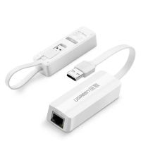 Лот: 21438354. Фото: 2. Адаптер UGREEN USB 2.0 10/100Mbps... Носители информации