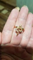 Лот: 13777599. Фото: 5. Кольцо. (Фианит.) Позолоченное...