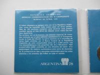 Лот: 6497713. Фото: 3. Аргентина , набор из 3 монет 1978... Коллекционирование, моделизм