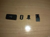 Лот: 16332354. Фото: 2. Штекер micro usb 5pin под шнур... Радиодетали  (электронные компоненты)