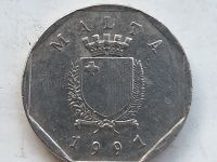 Лот: 25662388. Фото: 2. Монета Мальты 5 центов, 1991. Монеты