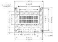 Лот: 3094981. Фото: 2. Дисплей ЖК LCD 2x8 HD44780 индикатор. Радиодетали  (электронные компоненты)