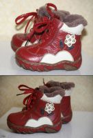 Лот: 7576457. Фото: 2. (238) Красные Зимние Ботинки -... Обувь