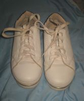 Лот: 19994294. Фото: 3. Белые кроссовки с золотистым задником... Одежда, обувь, галантерея