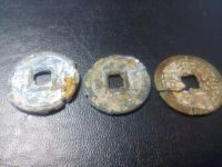 Лот: 7962551. Фото: 2. Вьетнам, 1 ван, 3 монеты 18 век. Монеты