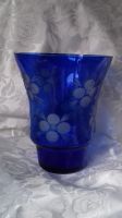 Лот: 25882211. Фото: 2. Ваза для цветов синяя. С рисунком... Предметы интерьера