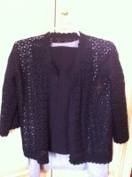 Лот: 2607633. Фото: 3. Жакет вязаный крючком . Ручная... Одежда, обувь, галантерея