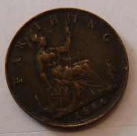 Лот: 4446584. Фото: 3. Великобритания 1 фартинг 1886... Коллекционирование, моделизм