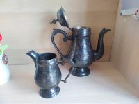 Лот: 13690103. Фото: 2. Старинный чайник и сливочник. Антиквариат