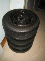 Лот: 413425. Фото: 2. Резина летняя BRIDGESTONE с дисками... Шины, Диски