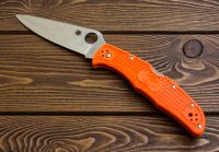 Лот: 1031654. Фото: 2. Нож Spyderco Endura orange FRN. Охота