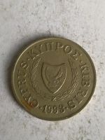 Лот: 16494084. Фото: 2. Кипр 20 центов, 1993 года. Монеты