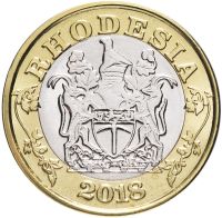 Лот: 17393694. Фото: 2. Родезия 5 долларов 2018 года... Монеты